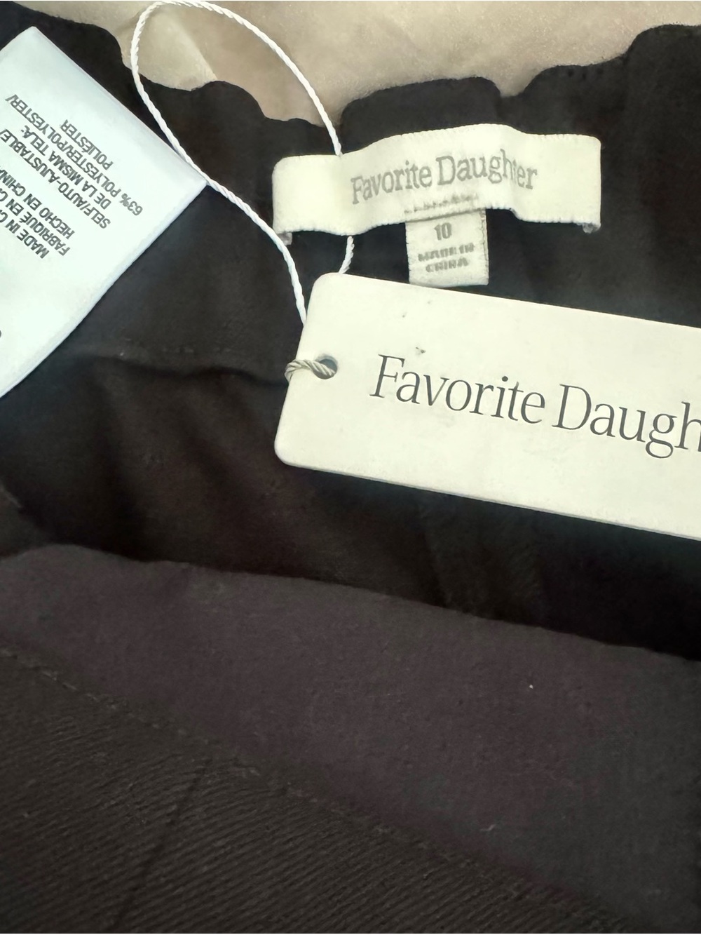 NWT Favorite Daughter Favorite Pant Shortie Sz 10 - Picture 14 of 15